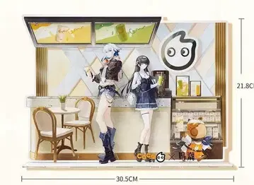 명조 치사키 갈브레나 아크릴 스탠드 CoCo 카페 콜라보