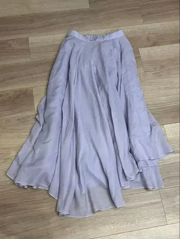 CELFORD 연보라 플레어 롱 스커트 M