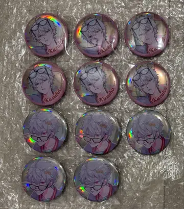 ChroNoiR 뉴 레트로 스타일 오로라 캔뱃지 쿠츠하