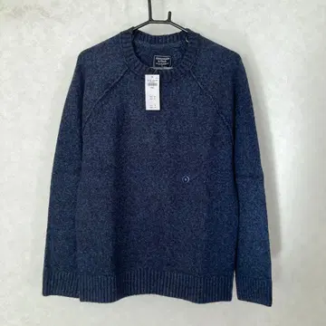 새상품 아바크롬비&피치 두꺼운 원단 래글런 스웨터 S 네이비 블루