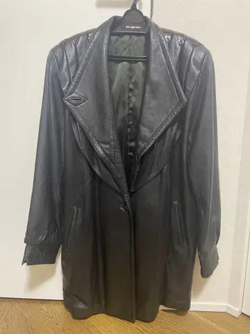 unknown 가죽 자켓 블랙