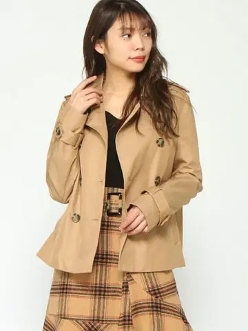 TOMMY HILFIGER 스미스 코튼 숏 트렌치