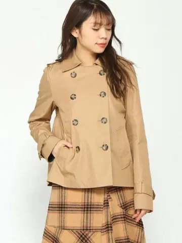 TOMMY HILFIGER 스미스 코튼 숏 트렌치