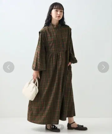 [ FREAK'S STORE ] 벌룬 슬리브 맥시 플레어 원피스