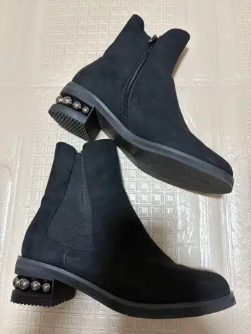 RANDA 펄 힐 사이드 고어 부츠 블랙 가을/겨울