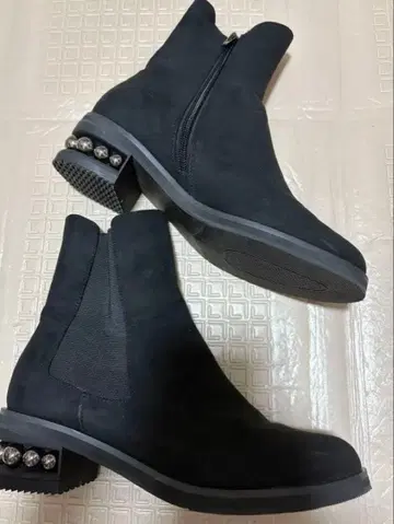 RANDA 펄 힐 사이드 고어 부츠 블랙 가을/겨울