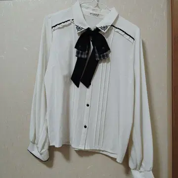 axesfemme 리본 세트 블라우스 아이보리 블랙