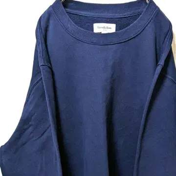 굿디로우 무지 L 네이비 네이비 컬러 맨투맨 구제 의류