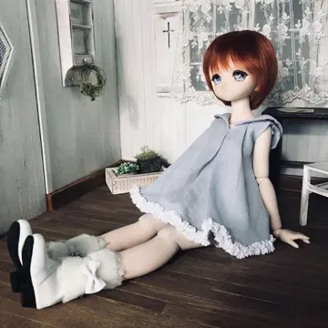 MSD 사이즈 복슬복슬 리본 부츠 신발 시착만 한 상품