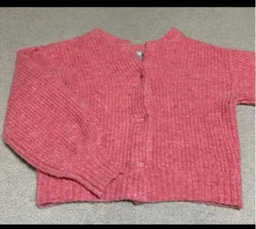 부기우기 boogie 니트 가디건 2way 핑크 스냅 버튼