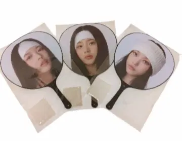 New Jeans 공식 부채 세트(하니, 민지, 해린)