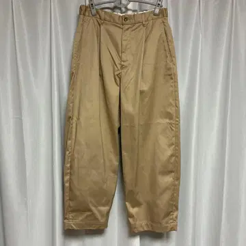 Graphpaper Suvin Chino 와이드 테이퍼드 팬츠 사이즈 1