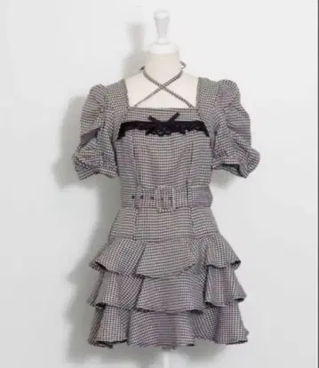 pium 피움 티어드 프릴 미니 원피스