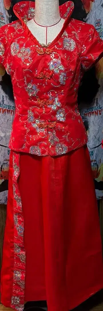 차이나풍 드레스 왕조풍 상하의 세트