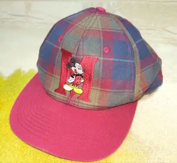 미키 체크 모자 캡 MICKEY UNLIMITED 디즈니