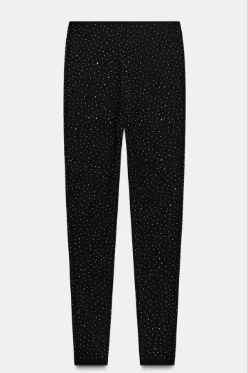 ZARA 샤이니 비즈 하이웨스트 레깅스 2025