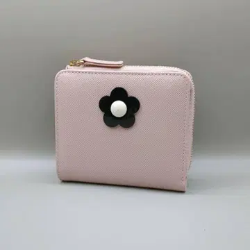 MARY QUANT 마리콴트 접이식 지갑 핑크