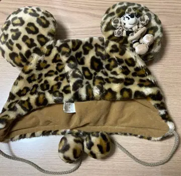 디즈니 미니 레오파드 무늬 팬 캡