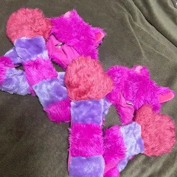 디즈니 리조트 팬캡 체셔 고양이 머플러 모자 2개 세트