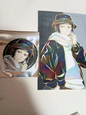 AGF 문호 스트레이독스 랜덤 캔뱃지 2개 세트 특전 아쿠타가와 류노스케