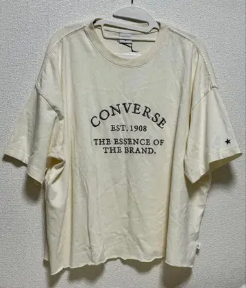 CONVERSE 아이보리 T셔츠 M 사이즈
