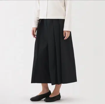 무인 이중 직기 하카마 팬츠 블랙 XL 여성용