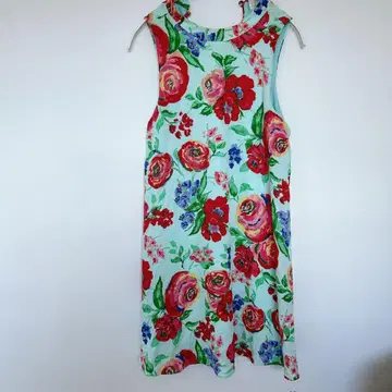 EVERLY 꽃무늬 슬리브리스 원피스