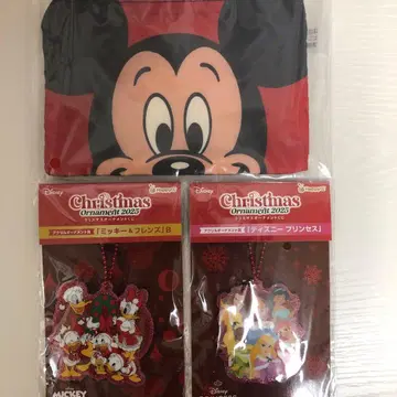 디즈니 Happy 복권 아크릴 오너먼트 미키마우스 파우치 모음