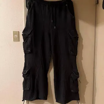 ANDER HUNK 카고 스웨트 팬츠 다크 그레이