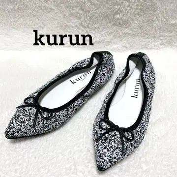 [ 새상품급 ] kurun TOKYO 쿠룬 믹스 글리터 발레 슈즈