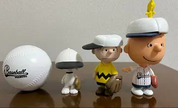 스누피 야구 피규어 세트