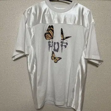 [레어] HUF 플라이트 랩 메쉬 SS 화이트 M