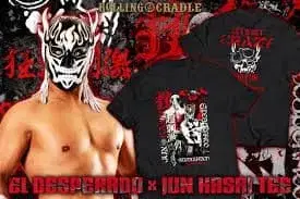 신일본 프로레슬링 카사이 준 x 엘 데스페라도 로리쿠레 T셔츠 XL