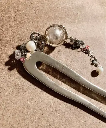 기요미즈데라 유리관 Teftef 헤어콤 jewelry kyoto