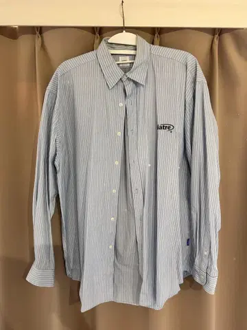 블루 화이트 스트라이프 셔츠 L 사이즈 ciatre