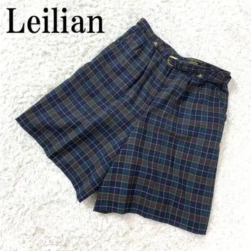 레리안 큐롯 하프 팬츠 울 체크 그린 13+ B9658