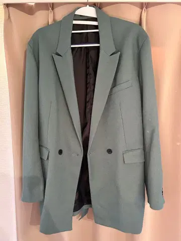 HARE 그린 더블 브레스트 자켓 M