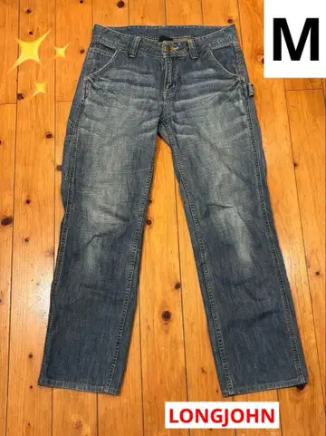 데님 블루 스트레이트 페인터 팬츠