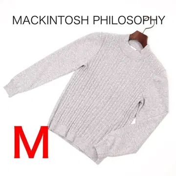 E7468-57 매킨토시 철학 모크넥 니트