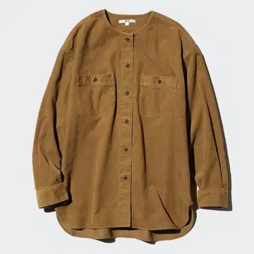 유니클로 코듀로이 롱 셔츠 자켓 S 사이즈