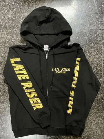 레이트 라이저(LATE RISER) 블랙 후드티