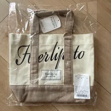 Her lip to HLT 미니 토트 토트백 아이보리 화이트