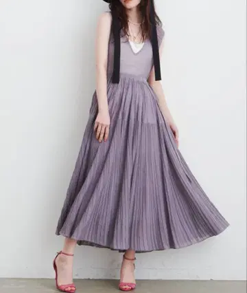 새상품급! 라벨에튀드 니트 플리츠 원피스