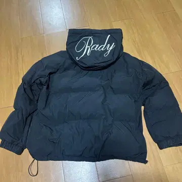 Rady 후드 부착 블랙 다운 자켓