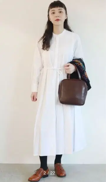 l'atelier du savonC/핀턱 롱 커프스 원피스