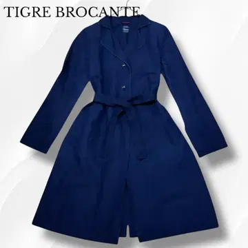 티거브로칸테 트렌치코트 롱 코트 네이비 나염 인디고