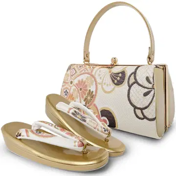 조리 백 세트 오비지 후리소데 성인식 베이지 wzouribag5-3