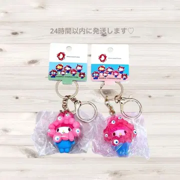 산리오 미야쿠미야쿠 변신 마스코트 키링 클리어 파스텔 마이멜로디