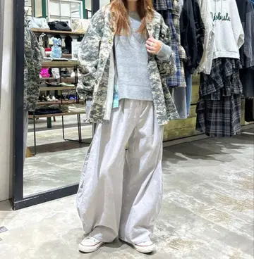 니코앤드 - 턱 모레 팬츠 라이트 그레이 M