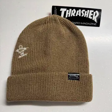 THRASHER 니트 모자 브라운 3WAY 미사용 새상품